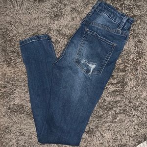 Blue denim, ripped, refuge jeans, NWOT